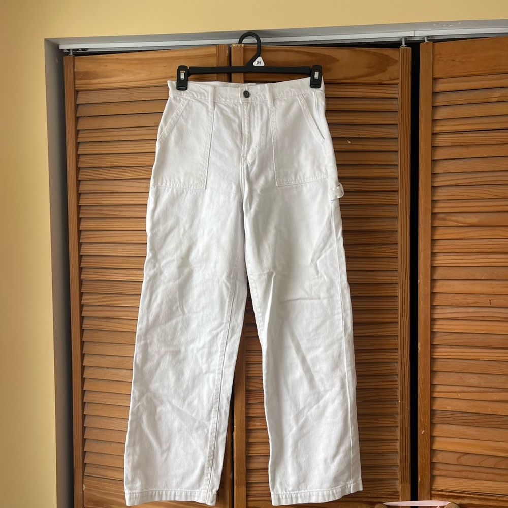 Women’s White Cargo Pants